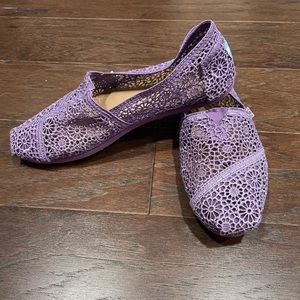 Worn with Love purple lace Tom’s
